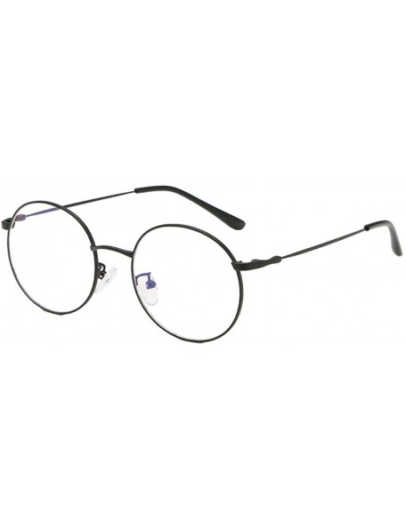 Aviator Round Glasses Women Vintage Sunglasses Retro Eyewear Fashion Ladies Sunglasses - Blue - CU18UNNS64S $7.50