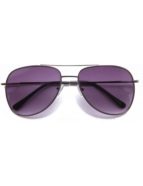 Aviator Aviator Classic Fashion Metal Sunglasses in Silver - C011CHGAA19 $11.36