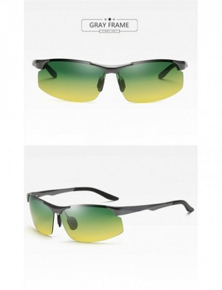 Sport Polarized Glasses for Men & Women - Night Vision Driving/Sun Glasses with Aluminum Frame Sports Sunglasses - C71900NO5A...