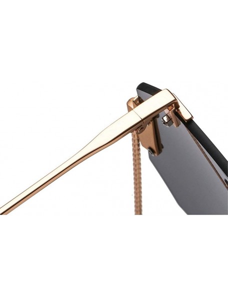 Rimless Arrival Designer Sunglasses irregular Glasses - Black - CD18LGT6UWU $23.22