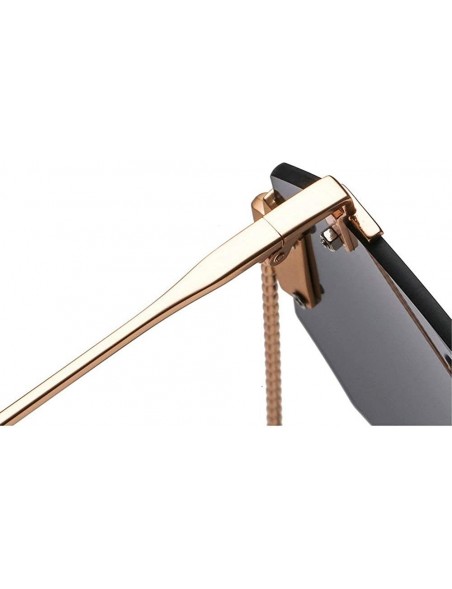 Rimless Arrival Designer Sunglasses irregular Glasses - Black - CD18LGT6UWU $23.22