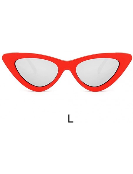 Aviator Unisex Fashion Cat Eye Sunglasses Sexy Retro Sunglasses Women Sports Sunglasses UV Glasses Sunglasses - L - CR193XEHM...