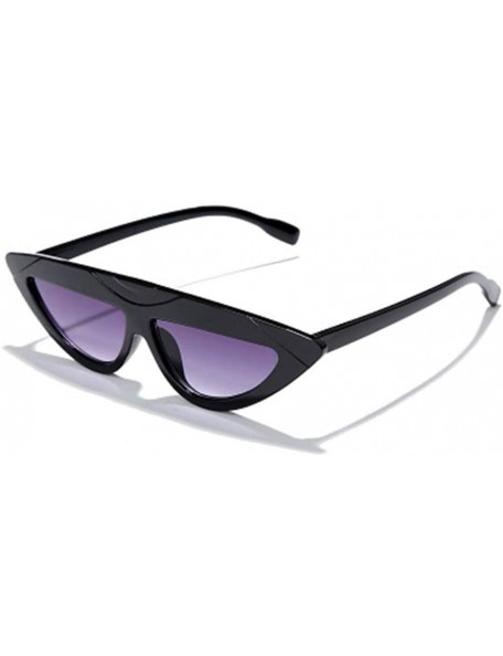 Cat Eye Triangle Fashion Cat Eye Sunglasses Wild Personality Ethnic Wind Star Sunglasses - 1 - C5190L40XTQ $37.64