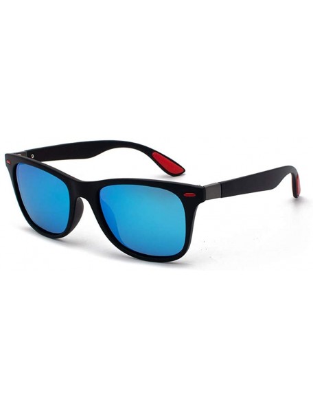 Round Polarized UV Protection Sunglasses for Men Women Full rim frame Square Acrylic Lens Plastic Frame Sunglass - F - CW1902...