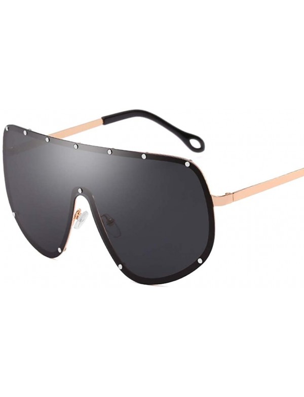 Shield Polarized Futuristic Cyclops Monoblock Oversize Shield Visor Shield Mirrored Sunglasses - Gold - CB18ODSYWTT $24.99