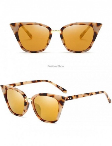 Rimless New Fashion Vintage Cat Eye Sunglasses Retro Large Frame Eyewear Ladies Man - G - CG18SQA2WOE $12.34