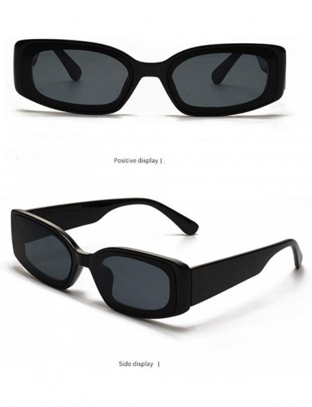 Aviator Women New Vintage Sunglasses Retro Eyewear Fashion Colorful Radiation Protection Sunglasses - Black - C318SX4HS2U $19.36