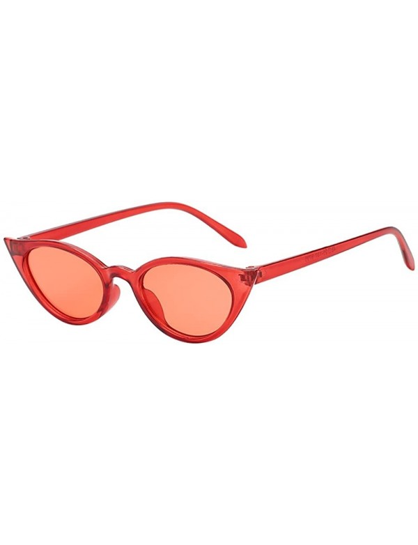 Oval Sunglasses Vintage Rapper Glasses Eyewear - A - CO18QOD6AO2 $7.65