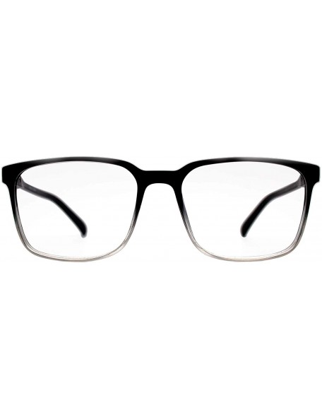 Rectangular Eyeglasses 2006 Classic Rectangular - for Womens-Mens 100% UV PROTECTION - Blacktransparent - CN192TDLY6A $31.86