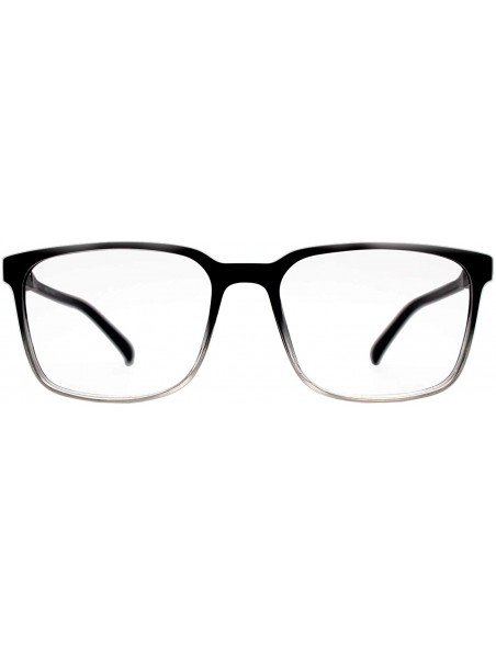 Rectangular Eyeglasses 2006 Classic Rectangular - for Womens-Mens 100% UV PROTECTION - Blacktransparent - CN192TDLY6A $31.86