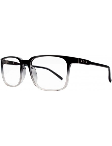 Rectangular Eyeglasses 2006 Classic Rectangular - for Womens-Mens 100% UV PROTECTION - Blacktransparent - CN192TDLY6A $31.86