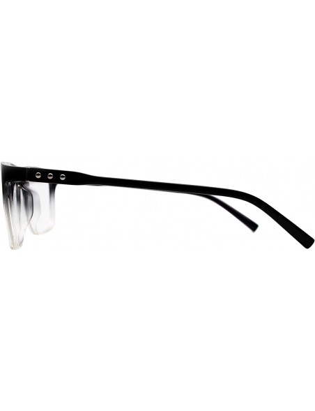 Rectangular Eyeglasses 2006 Classic Rectangular - for Womens-Mens 100% UV PROTECTION - Blacktransparent - CN192TDLY6A $31.86