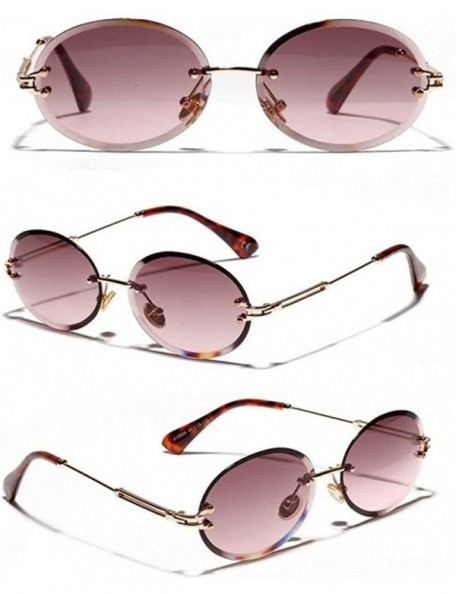 Oval Fashion Progressive Sunglasses Borderless Colorful - H - CI198EYZK4T $18.49