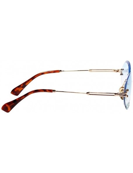 Oval Fashion Progressive Sunglasses Borderless Colorful - H - CI198EYZK4T $18.49