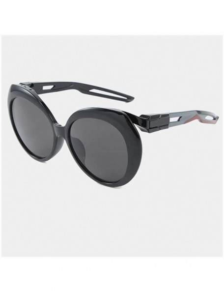 Oversized Hollow Out Legs Oversized Round Sunglasses for Women and Men UV400 - C2 - CE198CZSUOZ $11.34