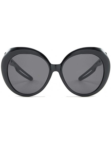 Oversized Hollow Out Legs Oversized Round Sunglasses for Women and Men UV400 - C2 - CE198CZSUOZ $11.34