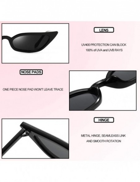 Sport Small Cat Eye Sunglasses Retro Vintage Tiny Cateye Sunglasses for women - Leopard +Black - CC198UUCIXM $14.41