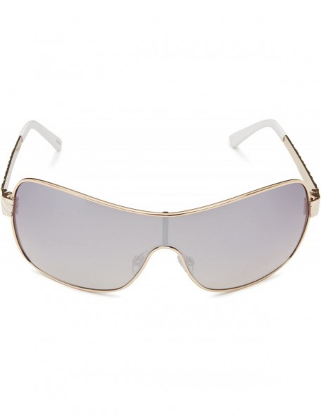 Shield Women's R459 Shield Sunglasses with 100% UV Protection - 70 mm - Gold & White - CS11C4S3WPD $36.49