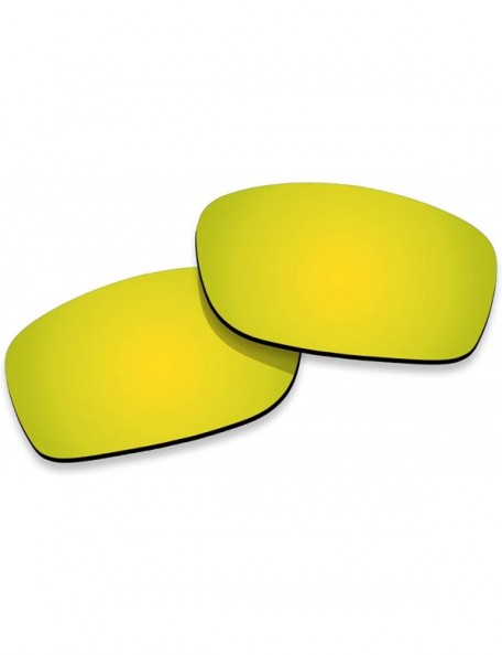 Wayfarer Polarized Lenses Replacement Fives Squared 100% UV Protection-Variety Colors - Yellow Mirrored - CD18KOSL8G2 $11.70