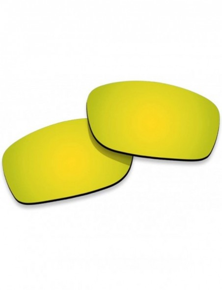 Wayfarer Polarized Lenses Replacement Fives Squared 100% UV Protection-Variety Colors - Yellow Mirrored - CD18KOSL8G2 $11.70