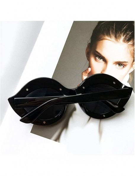 Cat Eye Women's Fashion Sunglasses Cat-Eye Glasses with Rhinestone - Black-silver - CJ18A5TQWKH $13.96