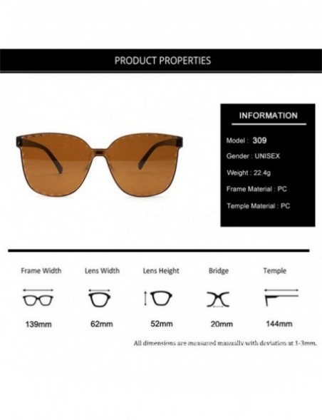 Oversized Sunglasses Colorful Polarized Accessories HotSales - G - CX190LG2HY6 $10.06