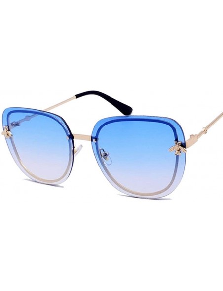 Square New Men and Women Fashion Square Sunglasses Trend Frameless Sunglasses Women's UV Protection Sunglasses - 4 - CR18SY26...