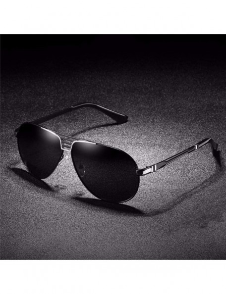 Aviator Sunglasses Polarizing sunglasses Metal sunglasses Driver's Sunglasses - A - C918QCC6CIN $34.23