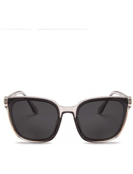 Round Polarized Sunglasses Classic Protection - Gray - CC199KZO3TC $8.72
