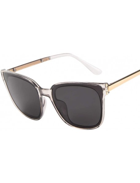 Round Polarized Sunglasses Classic Protection - Gray - CC199KZO3TC $8.72