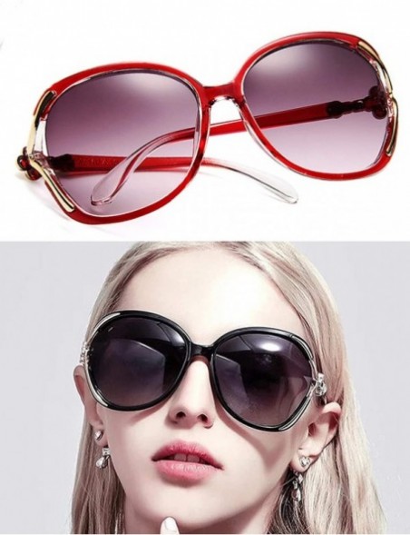 Goggle Women's Oversized Non-Polarized Vintage Sunglasses - Dark Black - C418WRLKNCY $8.22
