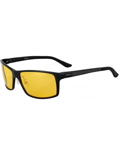 Goggle Night Driving Glasses - 2020 Upgraded Night Vision Glasses for Driving - Premium Polarized Sunglasses - Black - CZ1966...
