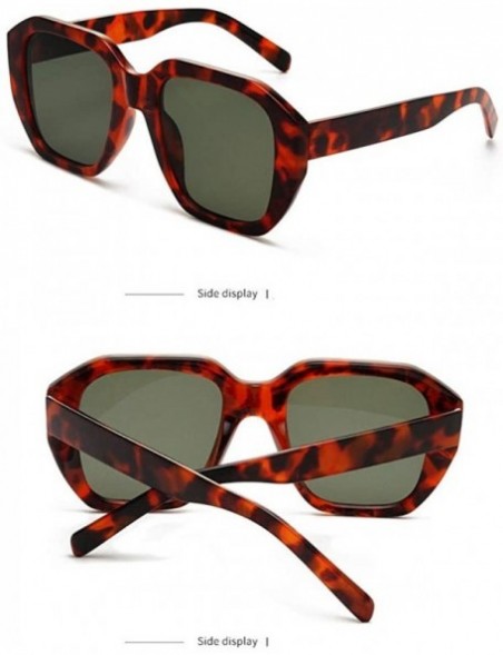 Rimless Oversized Square Aviator Polarized Sunglasses Big Flat Square Frame UV400 100% Protection Eyewear - Multicolor -a - C...