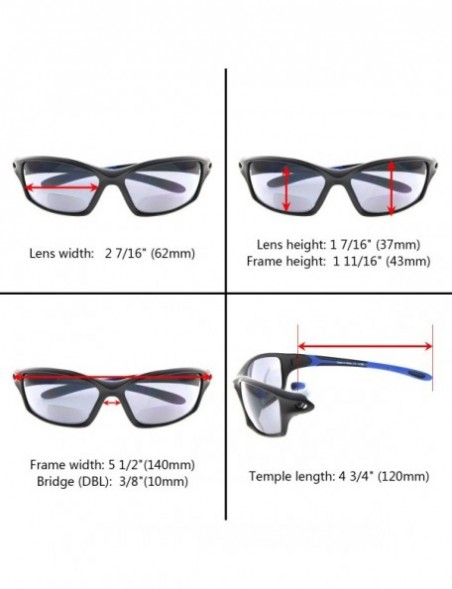Sport TR90 Bifocal Unbreakable Frame For Sports Running Fishing Golf Cycling Sunglasses - Matte Transparent - CE189AWZ6YY $12.50