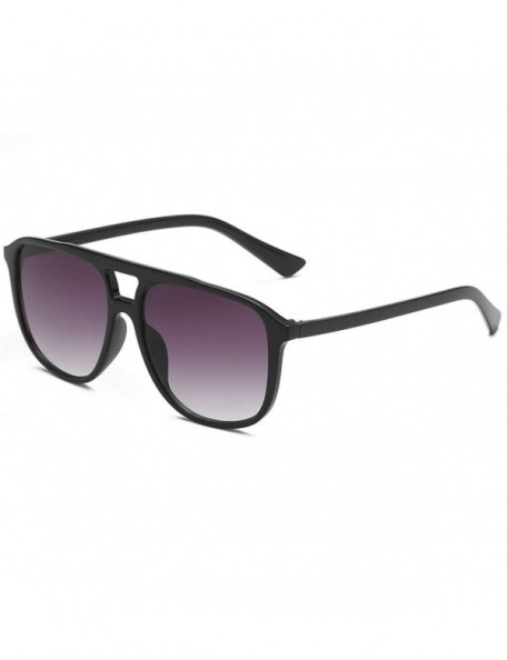 Semi-rimless Fashion Sunglasses Glasses for Men Women Irregular Shape Sunglasses Glasses Vintage Retro Style (C) - C - CL196D...