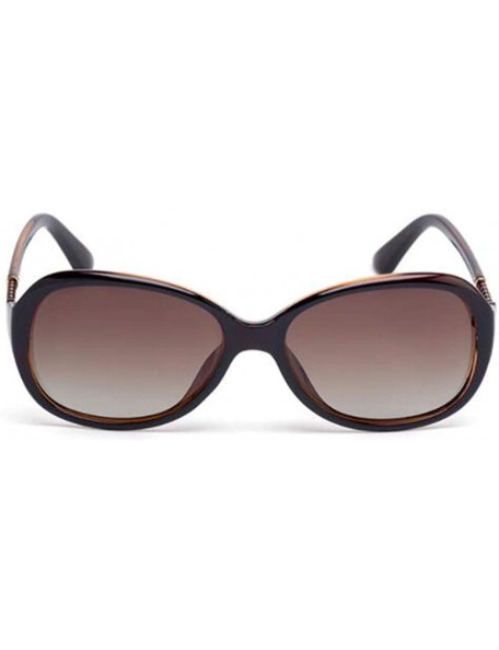 Aviator Small body sunglasses HD polarized sunglasses. Female 2019 new polarized sunglasses ladies - C - CM18SILCNXG $45.92