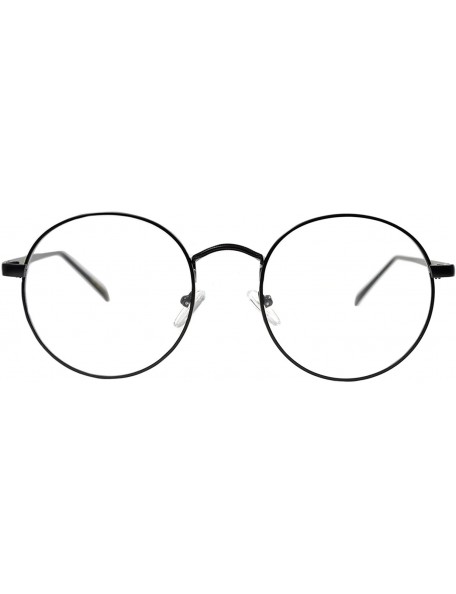 Round Round Circle Frame Clear Lens Glasses - 071_blk - CY1896MAX36 $9.94