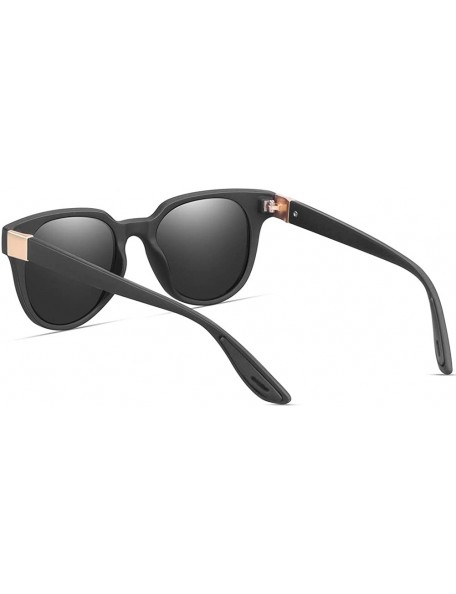 Square Polarized Sunglasses for Men/Women 100% UV400 Protection Vintage Square Frame - Black/Black-black Parts - CH194RAKM2R ...