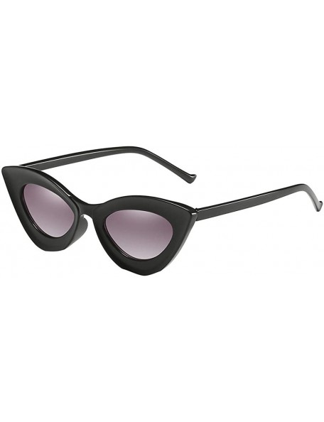 Square Sunglasses for Men and Women Cat Eye Sunglasses Glasses Shades Vintage Retro Style - Gray - CS1905AUS8Q $12.25