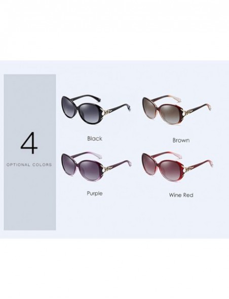 Aviator Polarized Sunglasses Women's Polarized Sunglasses Large Frame Driving Glasses - B - CC18QRG6AYG $33.27