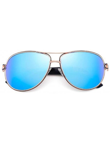 Aviator PC material sunglasses- fashion polarized frame sunglasses Multi-color optional - E - CR18RXYWO6A $56.47