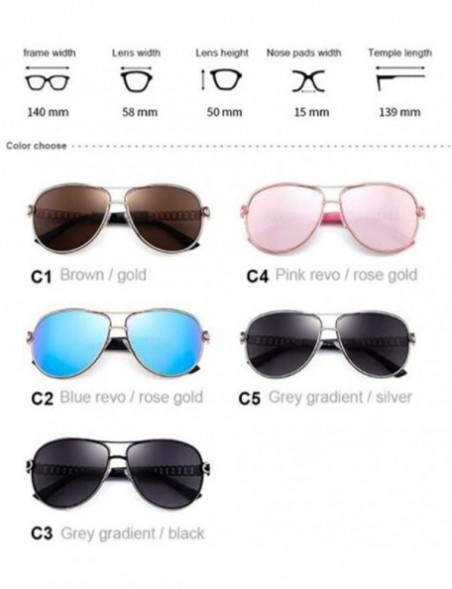 Aviator PC material sunglasses- fashion polarized frame sunglasses Multi-color optional - E - CR18RXYWO6A $56.47