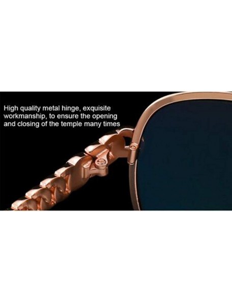 Aviator PC material sunglasses- fashion polarized frame sunglasses Multi-color optional - E - CR18RXYWO6A $56.47