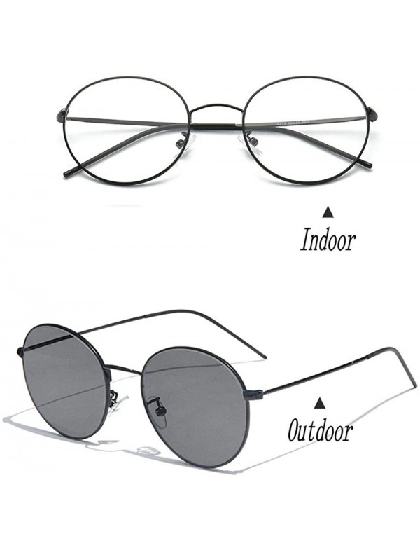 Round Men Fashion Round Nearsighted Sun Photochromic Lens Women Myopic Optical Glasses - C718R6EE35E $20.15