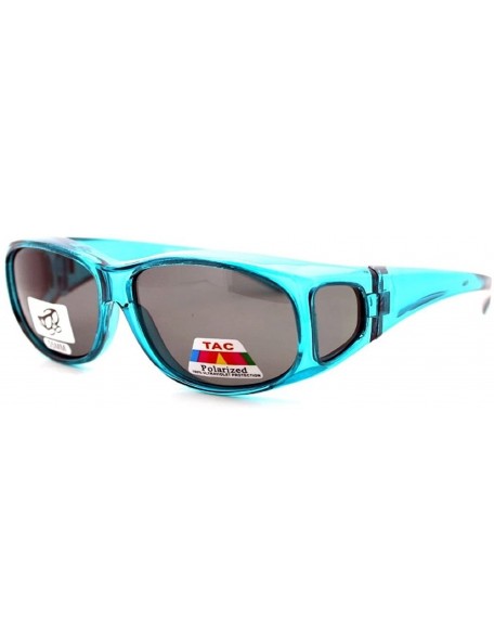 Wrap 2 Extra Small Polarized Fit Over Sunglasses Wear Over Eyeglasses - Red / Teal - C912LMD5WWV $19.08