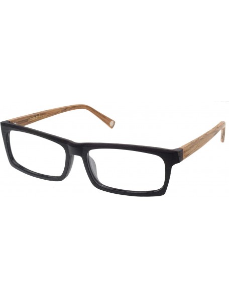 Square Simple Suqare Frame Unisex Glasses Frame8005 - Black-brown - C718LCRTXDQ $47.09