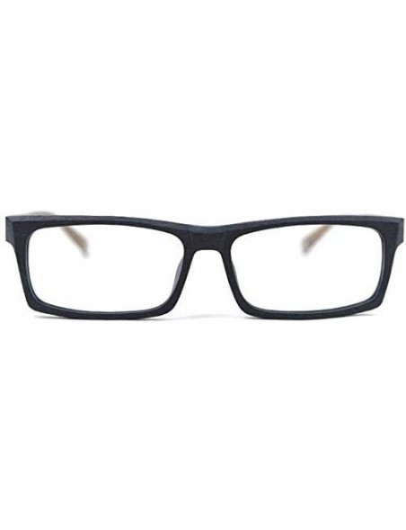 Square Simple Suqare Frame Unisex Glasses Frame8005 - Black-brown - C718LCRTXDQ $28.64