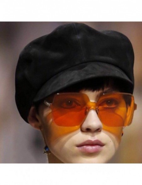 Rectangular Women Man Fashion Vintage Sunglasses-Big Frame Eyewear Retro Unisex - E - CM18OADZ87O $8.35