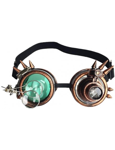 Goggle Kaleidoscope Rave Goggles Steampunk Glasses with Crystal Glass Lens - C71943MRQSU $15.85