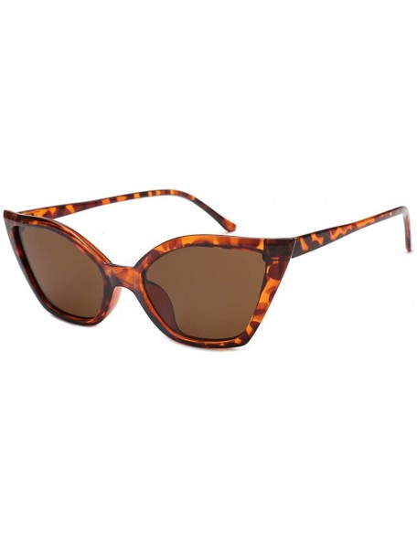 Square Glasses- Women's Fashion Vintage Cateye Frame Shades Acetate Frame UV Sunglasses - 7139b - C918RS6025I $10.24